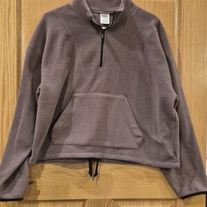 Victoria's Secret Pink Women's 1/4 Zip Fleece Pullover Size Large EUC